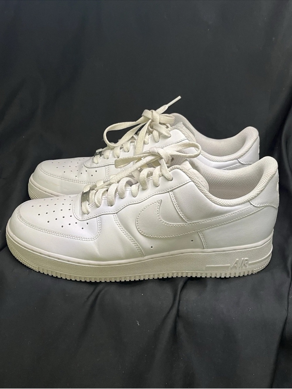 Sz12 Nike Air Force 1s ‘07 Low Triple White CW2288 Men’s Sneakers Shoes